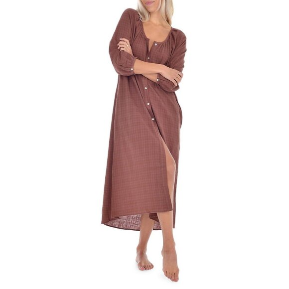 Anthropologie Layla Gauze Midi Maxi Dress Boho Coastal Oversized Peasant Tunic - Picture 3 of 14